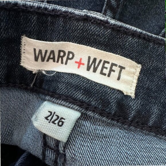WARP + WEFT Milan MXP High Rise Skinny Stretch Brush Denim Jeans Women's 2 / 26 - Picture 3 of 9